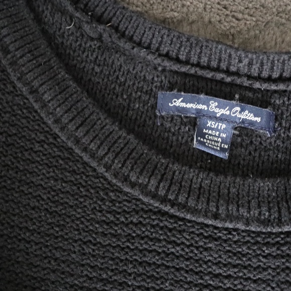 2/$25 American Eagle Black Frill Top - Picture 4 of 4